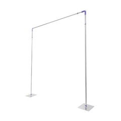 10x10ft Heavy Duty Pipe and Drape Kit Photography Backdrop Stand Telescopic Pipe