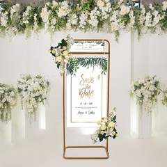 4.9 Ft Wedding Sign Stand Romantic Event Backdrop Rack Plant Stand Garden Arch