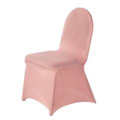 10 Dusty Rose Spandex Fitted Banquet Chair Covers Wedding Reception Decorations