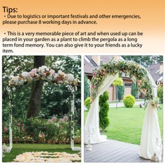 Heavy Duty Garden Arch Arbor Trellis Archway For Wedding Party Climbing Plants