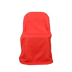 10 Red Polyester FOLDING CHAIR COVERS Wedding Banquet Reception Decorations