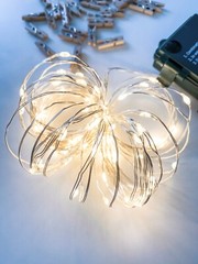 Hanging Light Photo Display, fairy lights battery operated, dorm decor, bedroom