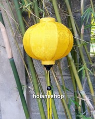 Set of 6 pcs 35cm Hoi An bamboo silk lanterns for home garden events decoration
