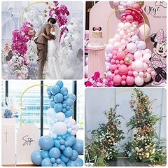7.2x4FT Metal Arch Backdrop Stand Wedding Arched Frame for 7.2x4FT(HxW) Gold