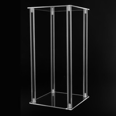 Clear Acrylic Flower Stand Tabletop Flower Plinth Column Vase Wedding Decoration