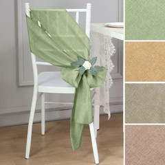 5 pcs 6×108 in Faux Burlap Chair Sashes Party Event Supplies