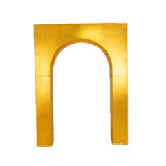7 ft Gold Metallic Spandex Wedding Arch Cover for Arc de Triomphe Stand Party