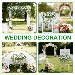 Wedding Arch Flowers，Floral Decor Hanging Artificial Flowers for White