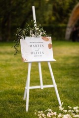 Custom Wedding Welcome Sign Plam Leave Outdoor Indoor Sign For Wedding Gift