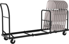 Folding Chair Cart,L-Shape Horizontal Placement Chair Cart,Heavy Metal Folding C