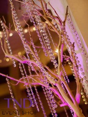 ROUND ACRYLIC CRYSTAL GARLAND STRAND CHAIN HANGING DIAMOND WEDDING TREE DECOR