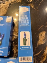 Holiday Time 50 LED Blue Mini Lights. Save Energy Green Wire. Lot of 5