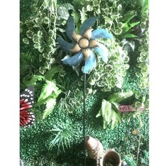 Spinner Landscape Ornament for Outdoor Courtyard Yard Lawn Pinwheel Decor