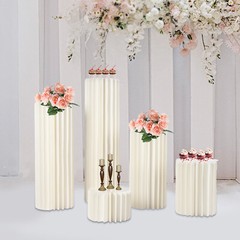 For Party Tables Decor 5pcs Wedding Centerpieces Cardboard Vases Flowers Stands
