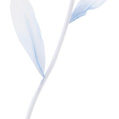 3-Head Wedding Artificial Flower Gradient Blue Wedding Decor Artificial Flower
