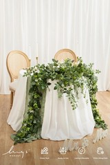 Ling’s Moment 9FT Flower Garland for Backdrop Decorations – Wedding Arch Flow…