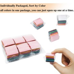 Simetufy 5400 Pcs 1 Inch Tissue Paper Squares, 36 1 x 1 Inch, 36 colors