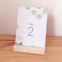 Wooden Photo Stand, Wedding Table Number, Wooden Menu Holder, Minimal, Scandi