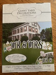 NIB Giant Yard Decor – Wedding – 8 Signs – Mr.& Mrs. Celebration Love – Home