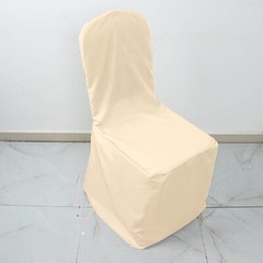 50 Beige Polyester BANQUET CHAIR COVERS Wedding Party Reception Decorations