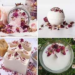 8 oz/226 g-Dried Rose Petals & Dried Rose Buds – Natural & Edible Grade |
