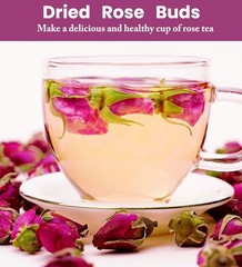 8 oz/226 g-Dried Rose Petals & Dried Rose Buds – Natural & Edible Grade |