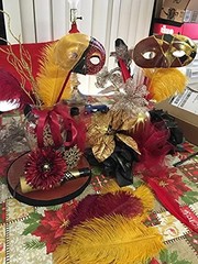 10pcs bouquet feathers 12-14inch 30-35cm for home wedding decoration burgundy