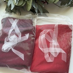 Deluxe Wedding Arch Flowers with Drapes Kit Pack of 4, 2pcs Burgundy & Red