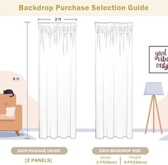 2×8FT-2PCS Sequin Backdrop Curtains Panels, Photography 2X8FT-2PCS Light Pink