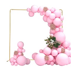 Golden Backdrop Stand Metal Background Decoration Kit For Wedding/Ceremony/Party