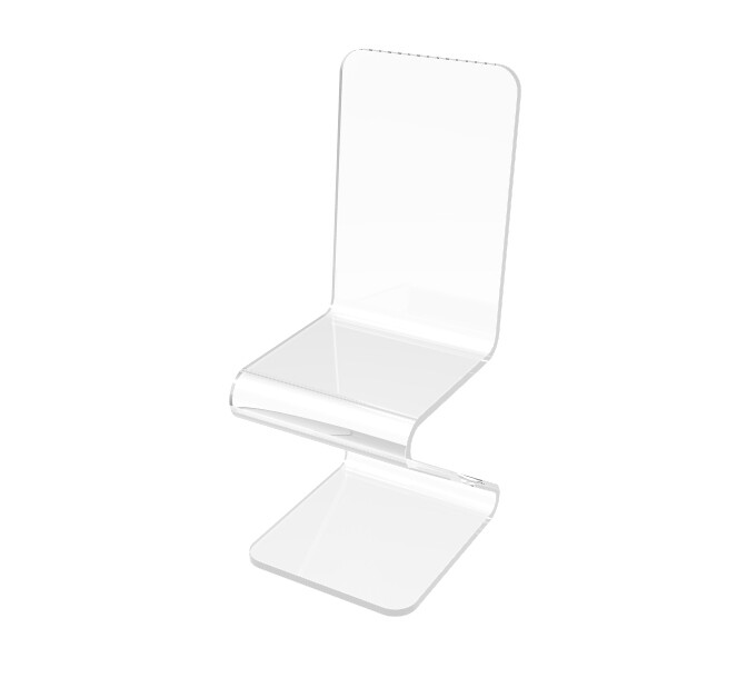 Returned Item 1-Piece Handcrafted Acrylic Chair 16″x17″x40″, Fully Assembled