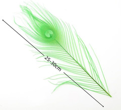 10-12Inch Dyeing Peacock Feathers Bleached Plume Wedding Table Centerpiece Pack