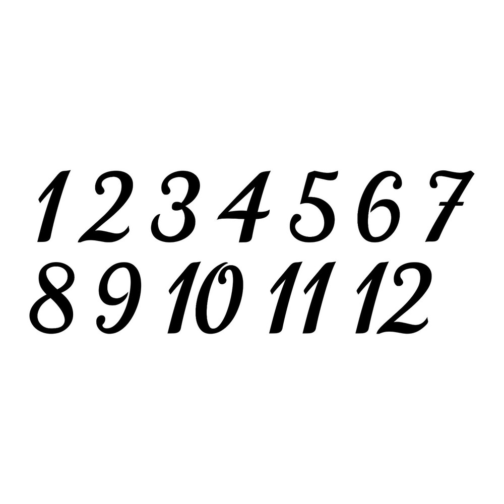 TABLE NUMBERS 3″ Vinyl Decal Stickers – Wedding Seating Reception Rehearsal