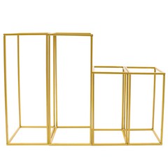 Gold Metal Column Flower Stand Wedding Party Backdrop Centerpiece Rack 4Pcs US