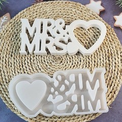 Handmade Love Sign Stand Ornament Silicone Mold for Wedding Decors