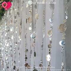 Curtain Backdrop Crystal Bead String Faux Diamond Chandelier Bubble Photo BULK
