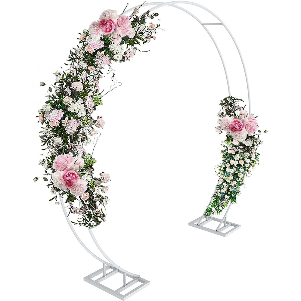 Oversize Large Round Wedding Arch Backdrop Stand Double Hoop Party Drapery Frame