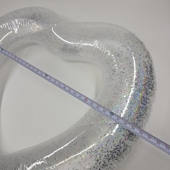 NEW Heart Shaped Pool Float SEQUIN LOVE Wedding Reception Prom Decoration 40″