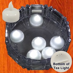 NEW SAFE FLOATING CHRISTMAS WHITE LED TEA LIGHTS LIGHTING DECORATIONS 12 PIECES