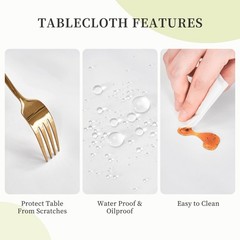 Tablecloth 4ft Elastic Tablecloths Rectangular Fitted Picnic Folding Table Co…