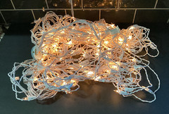 8ft Pre-Lit Arch Warm White Lights Metal Steel Construction Wedding Lighted 2001