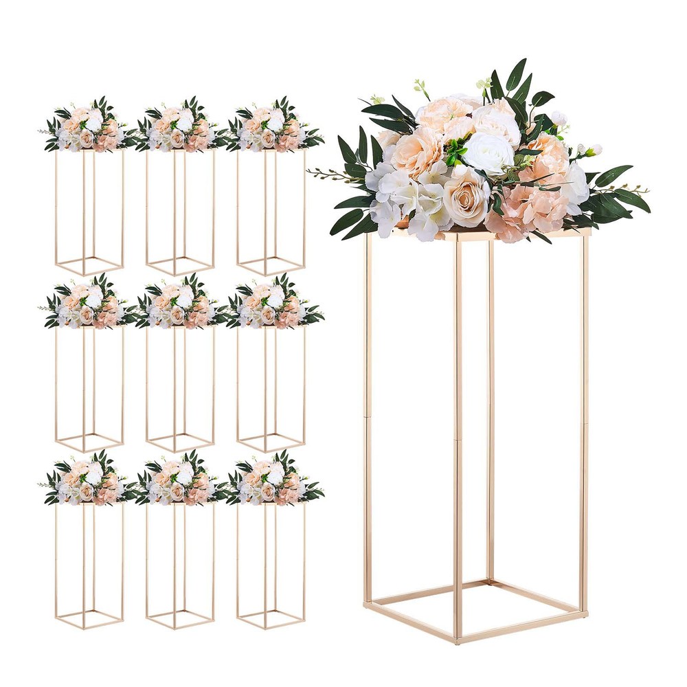 Uimoso Elegant 10PCS 23.62-inch Column Flower Stand for Weddings and Home Decor