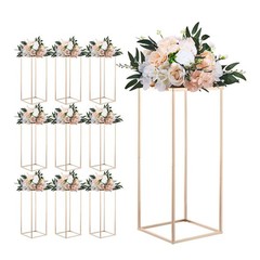 Uimoso Elegant 10PCS 23.62-inch Column Flower Stand for Weddings and Home Decor