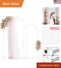 Customizable White Wedding Arch Stands – Ideal for Any Ceremony or Celebration
