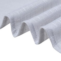5 SILVER CHAIR SASHES Premium Polyester Faux Burlap Wedding Decorations