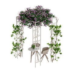 Outdoor Wedding Canopy Chuppah Arch Flower Backdrop Stand Garden Backyard Gazebo
