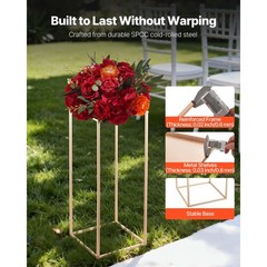 Uimoso Elegant 10PCS 23.62-inch Column Flower Stand for Weddings and Home Decor