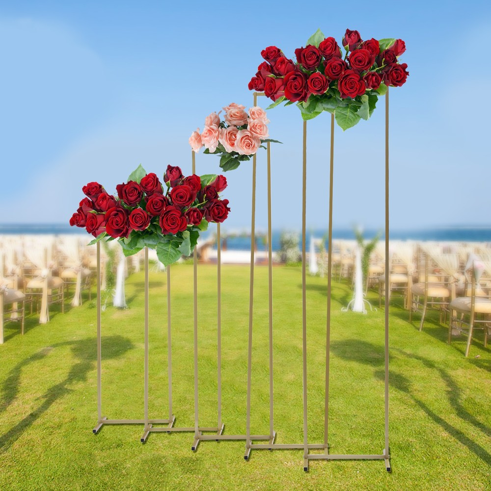 5 pcs Floral Stands Wedding Square Iron Tube Steel For Parties Wedding Scenes