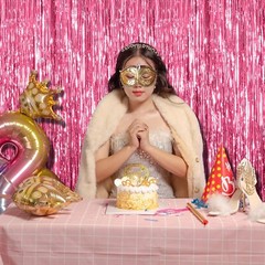 2 Pack Pink Backdrop Party Decorations Tinsel Curtain Party Backdrop Foil Fri…