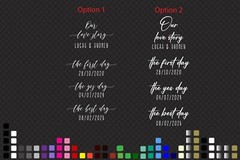 Our Love Story Wedding Sign Decal, Wedding Reception Love Journey Dates
